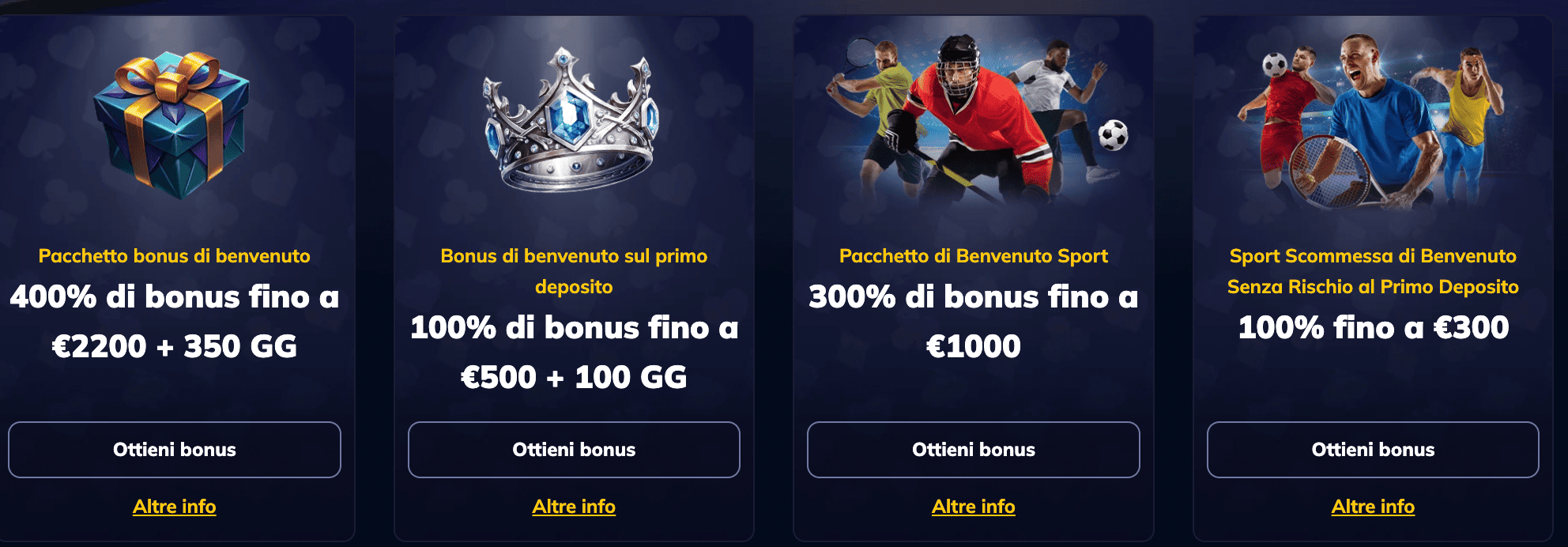 RioAce Bonus Benvenuto